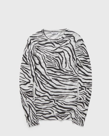 Tričko envii Long Sleeve Zebra Print T-Shirt Biela | E23200045-CLR002104, 1