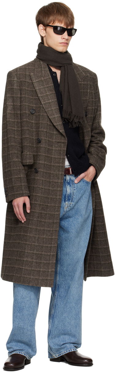 Kabáty OUR LEGACY OUR LEGACY Whale Double-Breasted Coat Hnedá | M4251WD, 4