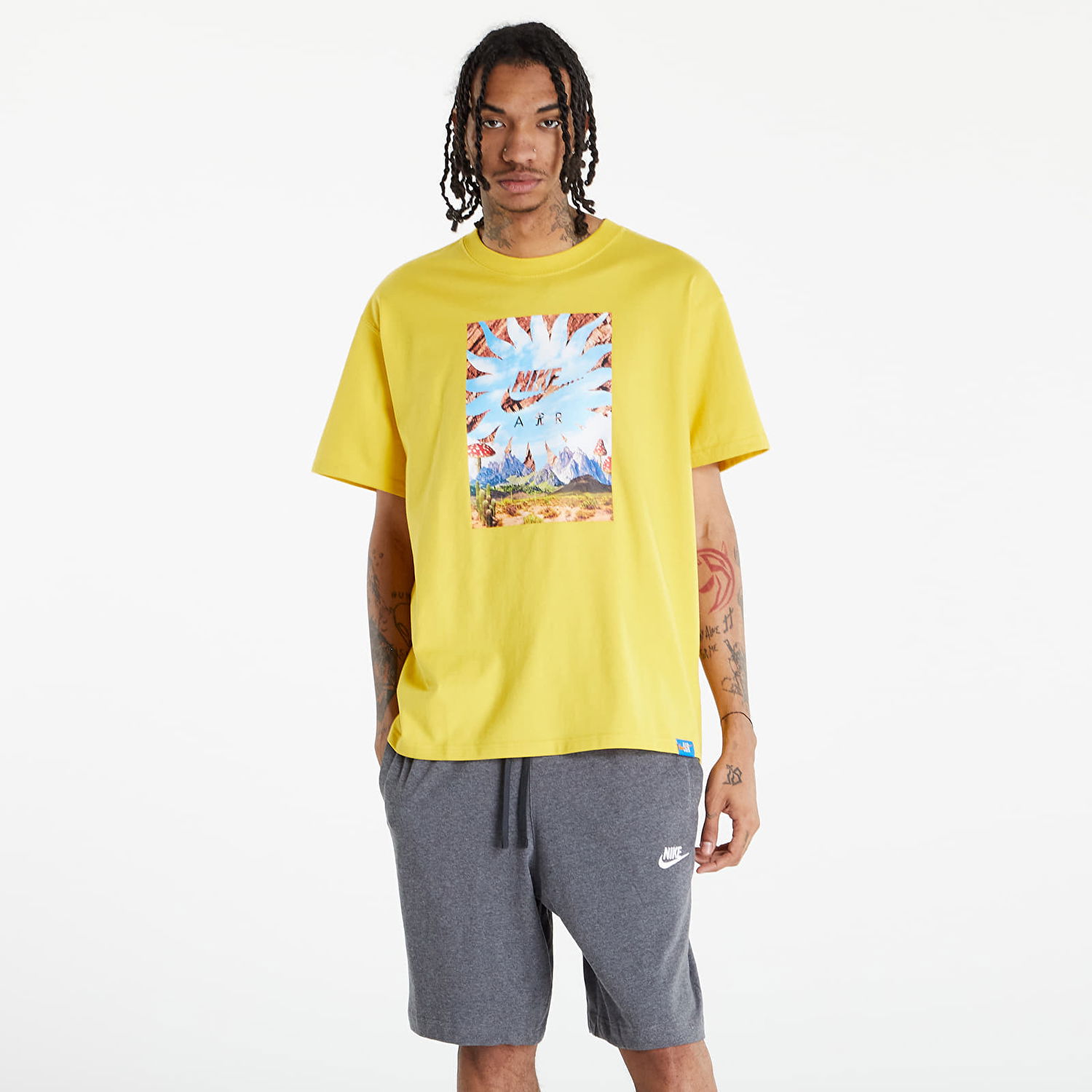 Tričko Nike Sportswear DNA Open M90 Tee Žltá | DQ1019-709, 1