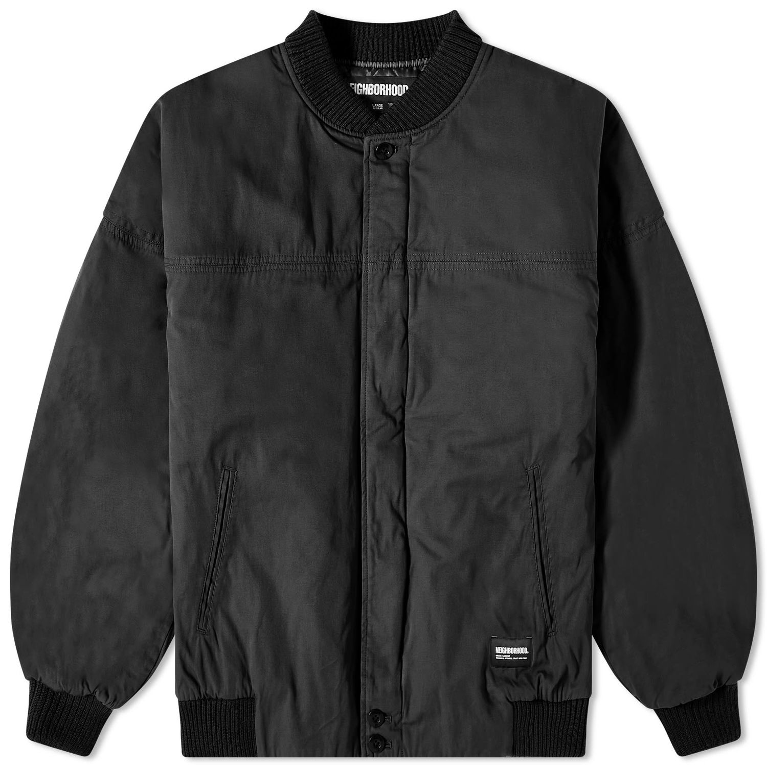 Bomber bunda Neighborhood Derby Type Bomber Jacket Čierna | 232SPNH-JKM01-BK, 0