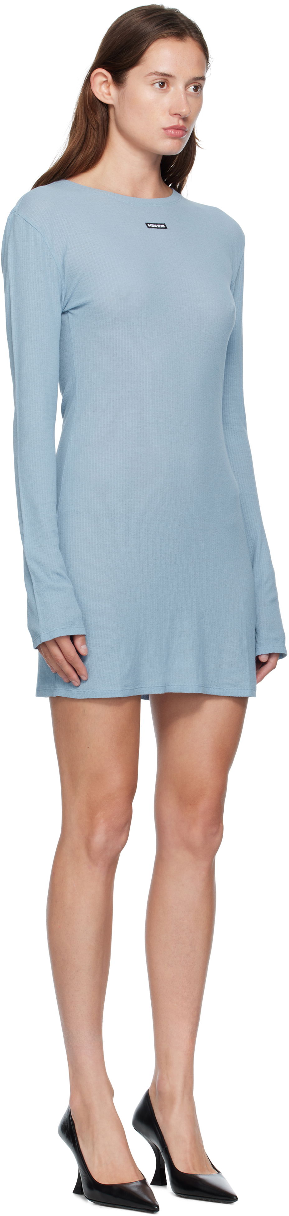 Šaty Ksubi Ksubi Crawford Long Sleeve Minidress Modrá | WFA25DR008, 1