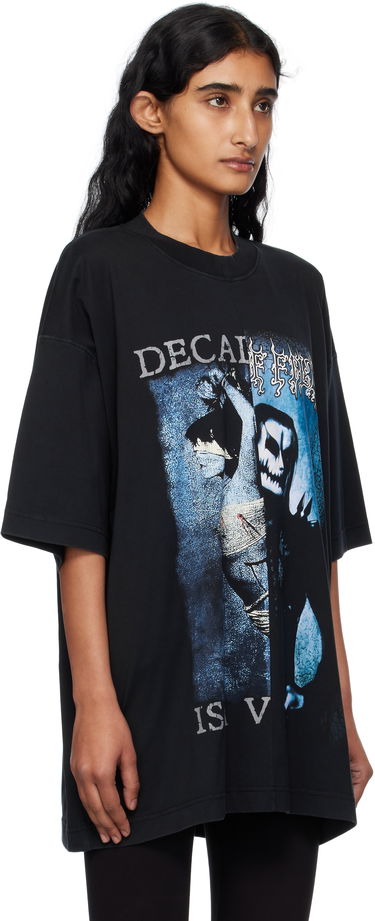 Tričko VETEMENTS VETEMENTS Cradle of Filth Cut-Up Oversized T-Shirt Čierna | UCF76TR950BB, 4