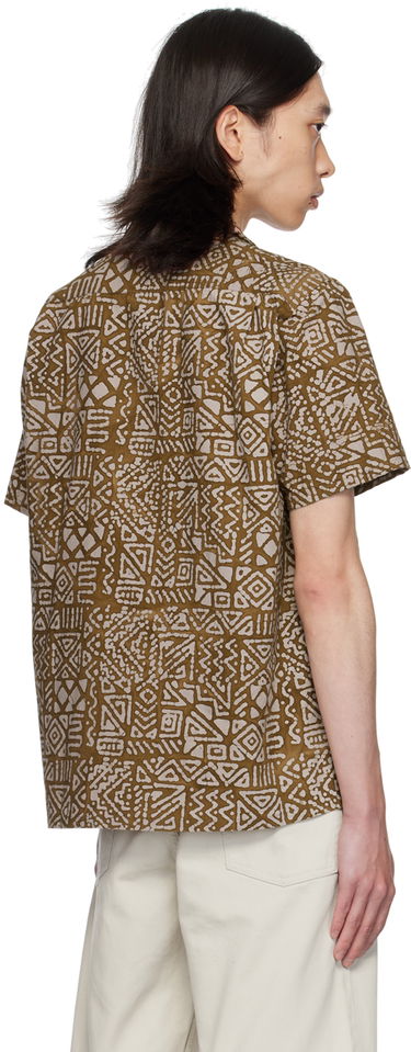 Košeľa BEAMS BEAMS PLUS Batik Print Shirt Hnedá | 3801-0111-139, 2