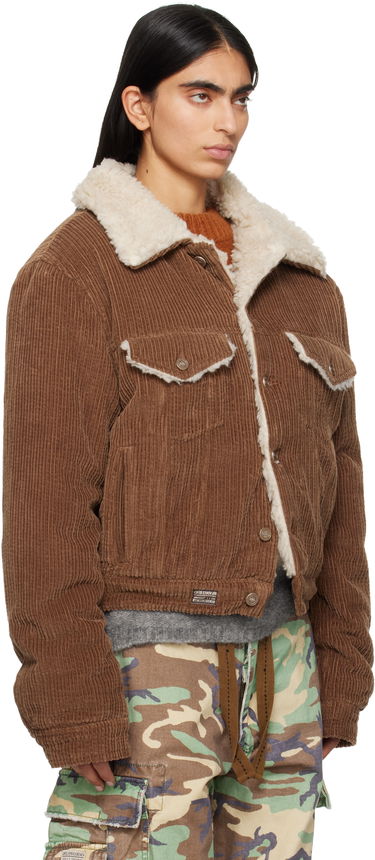 Bunda ERL Sherpa Corduroy Trucker Jacket Hnedá | ERL09J003, 2