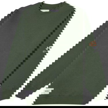 Mikina WTAPS 18 VUA Crew Sweat Zelené | 232ATDT-CSM18-GR, 0