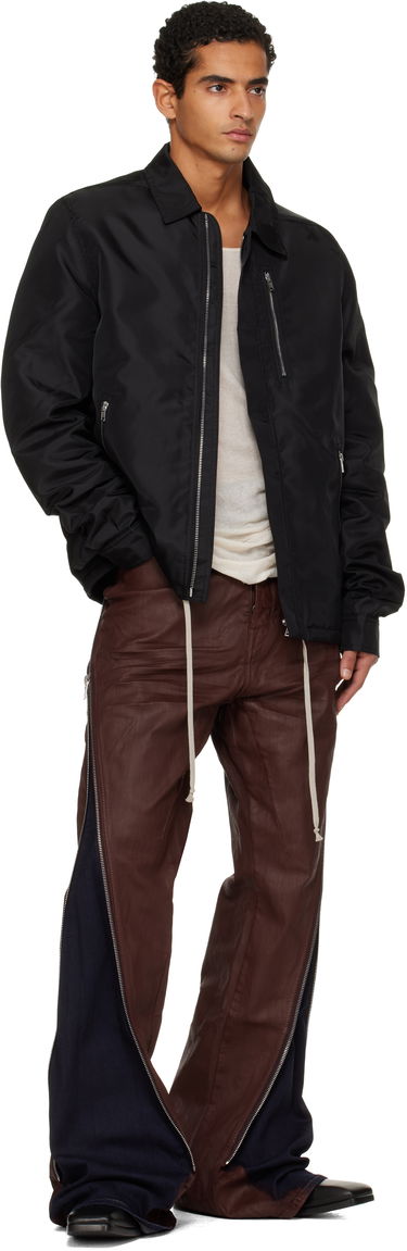Džínsy Rick Owens Concordians Bolan Banana Coated Wide-Leg Side-Zip Jeans Hnedá | DU02E7363 SDSW, 3