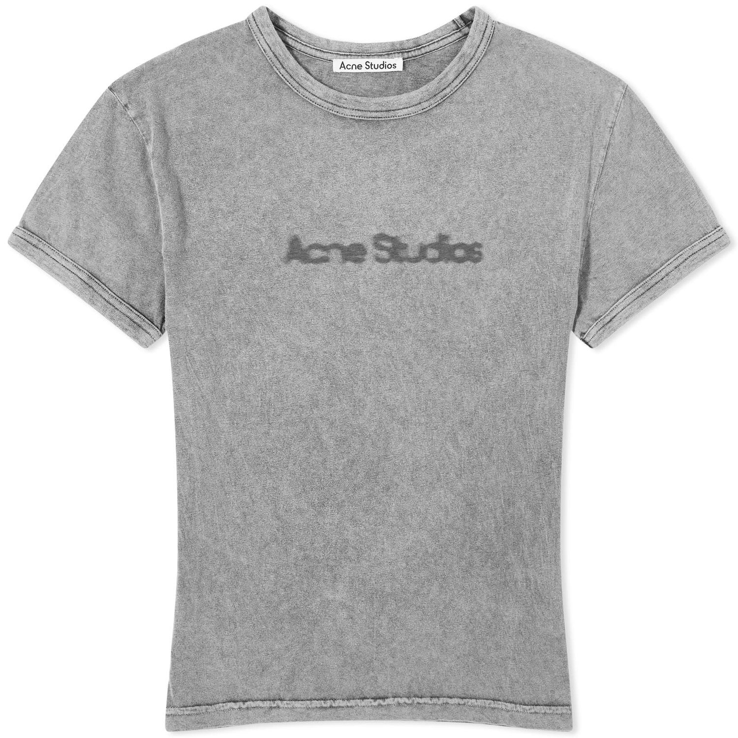 Tričko Acne Studios Etza Blurred Top Tee Šedá | AL0353-DJO, 0