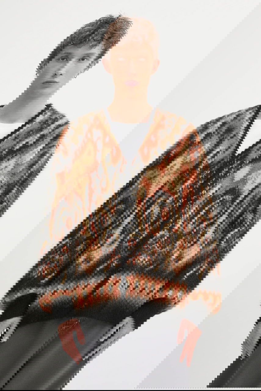 Sveter Needles Mohair Blend Paisley Cardigan Rôznofarebný | RW356, 0