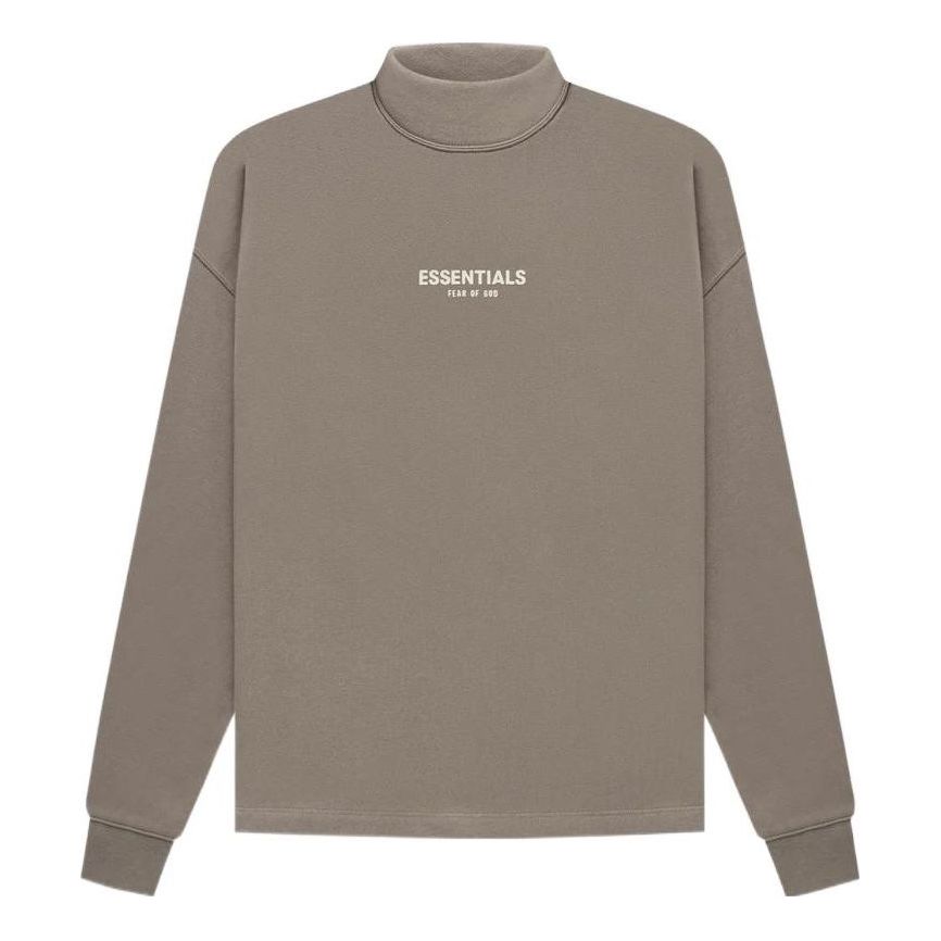 Sveter Fear of God Essentials Relaxed Mockneck Sweatshirt Hnedá | FOG-SS22-093, 0