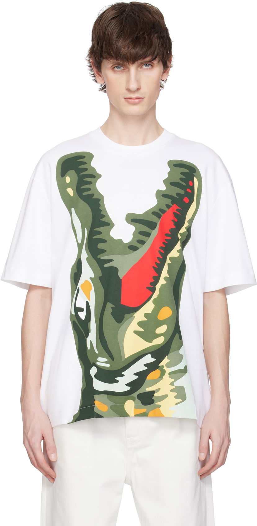 Tričko Lacoste Lacoste Lafayette Graphic T-Shirt Biela | TH6773
