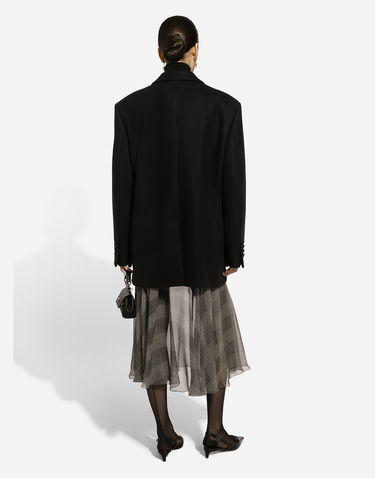 Bunda Dolce & Gabbana Dolce & Gabbana Oversize Double-breasted Wool Baize Jacket Čierna | F293VTHUMN1N0000, 2