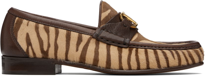 Tenisky a topánky Valentino Valentino Garavani VLogo Signature Calf Hair Loafers Hnedá | 6Y2S0J68XGL