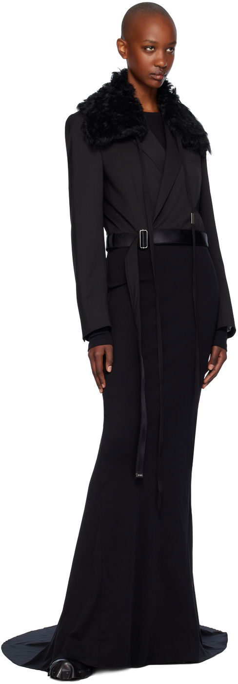 Long Sleeve X-Long Flared Maxi Dress