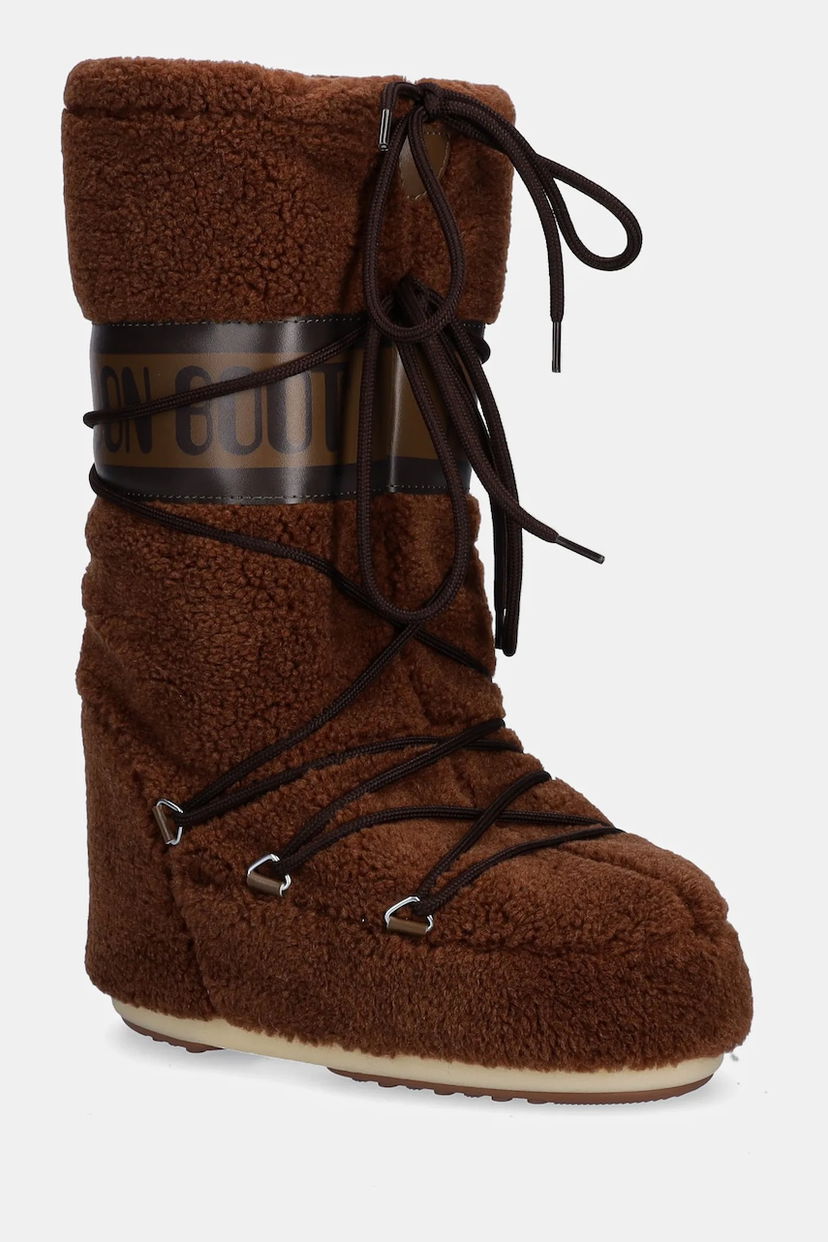 Tenisky a topánky Moon Boot MB ICON FLEECE Teddy Boots Hnedá | 80D1403080.M004