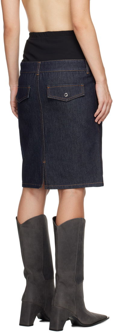 Sukňa Coperni Coperni Hybrid Denim Midi Skirt Modrá | COPJ62F2011, 2