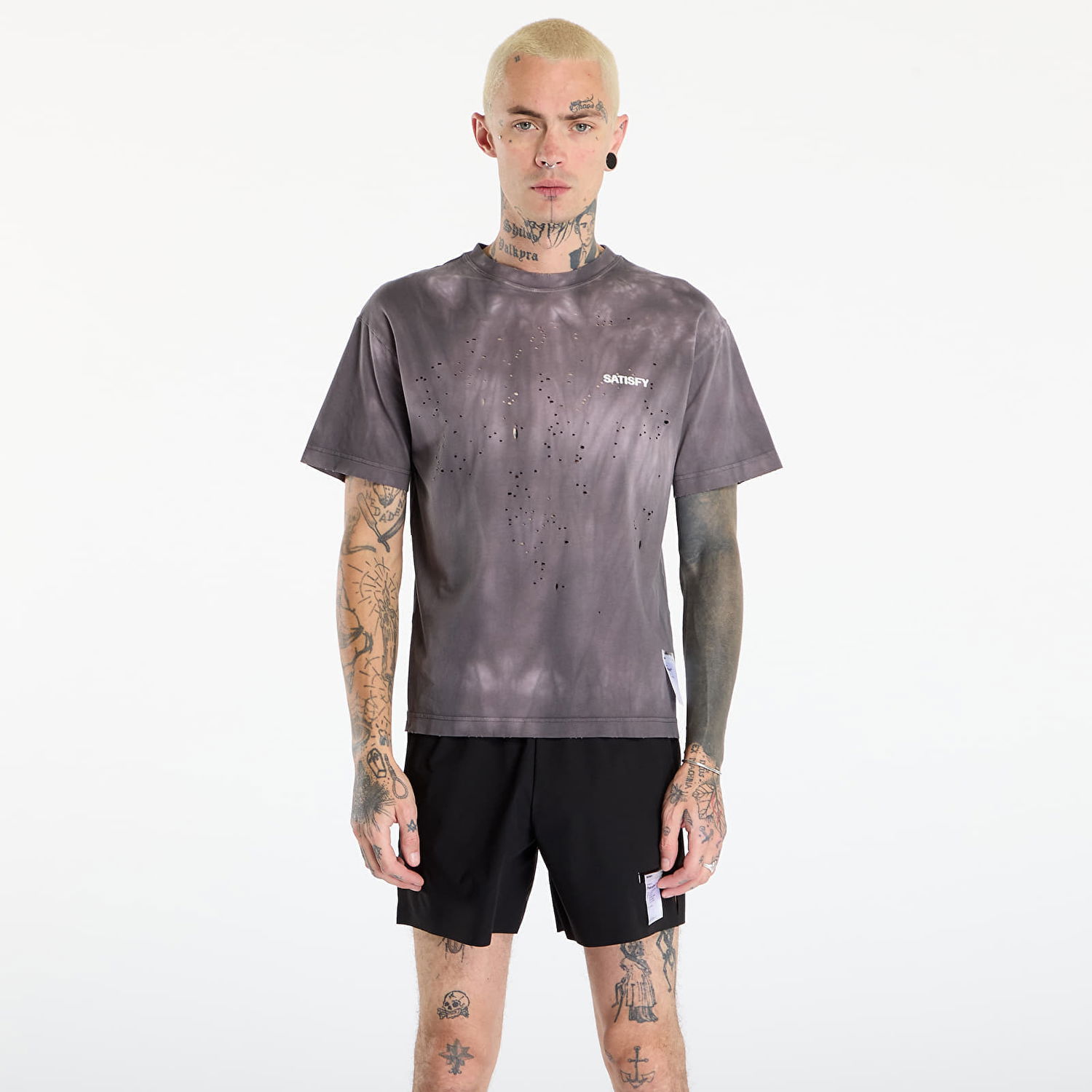 Tričko Satisfy MothTech T-Shirt Sun Bleached Shark Šedá | 11006-SBSH-SAB, 0