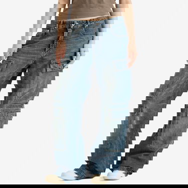 Cargo nohavice Rick Owens Rick Owens DRKSHDW Double Cargo Jeans 25" Modrá | DS01E3308-DWB-06, 2