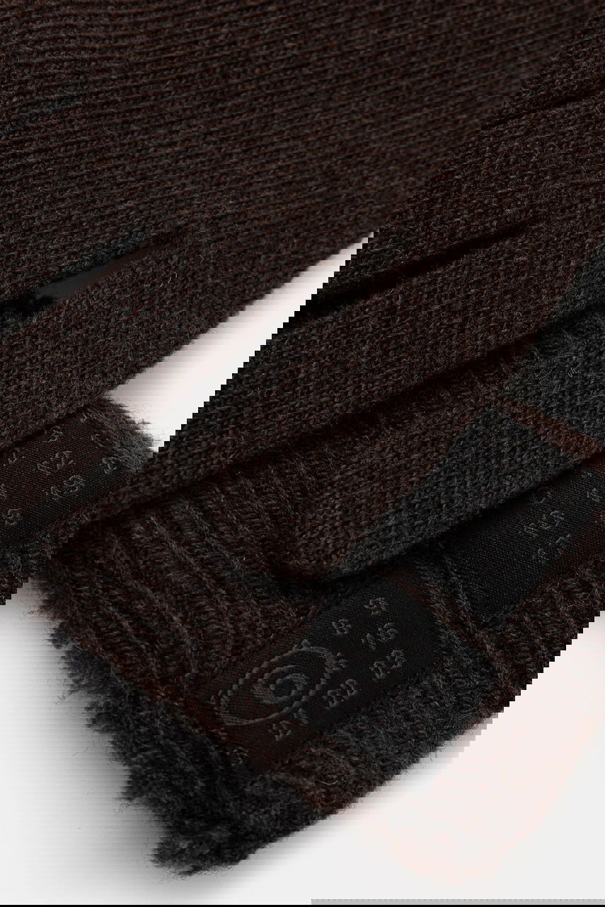 Rukavice Maison Margiela MM6 Maison Margiela Long Knitted Wool Blend Gloves Hnedá | S62TS0078.M13198.144, 1