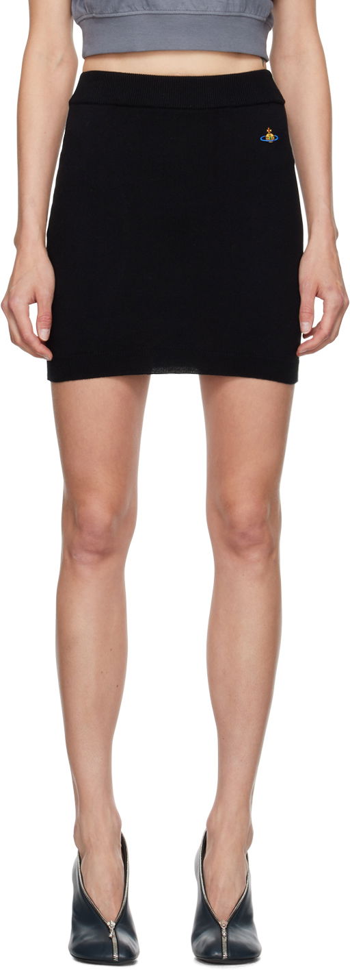 Sukňa Vivienne Westwood Knit Miniskirt Čierna | 1802000Q-Y001V-, 0