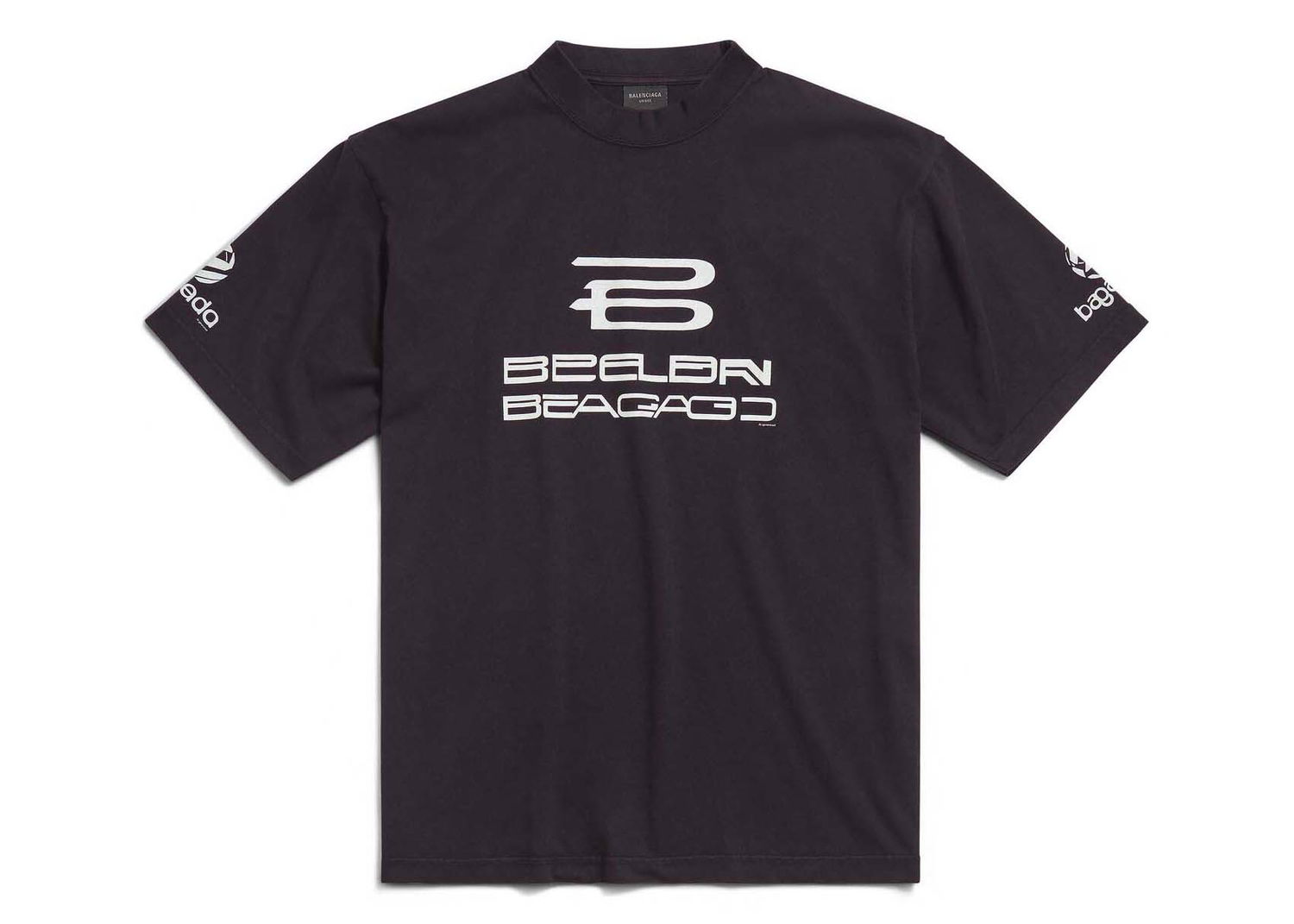 Tričko Balenciaga AI Generated Medium Fit T-shirt Black Čierna | 764235 TQVG1, 0