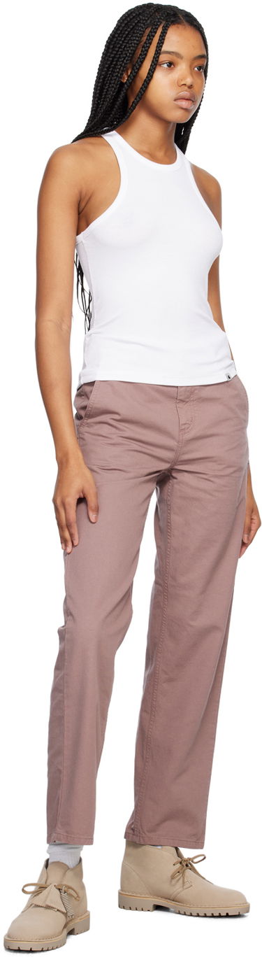 Nohavice Carhartt WIP Pierce Cotton Straight Leg Pants Fialová | I026588, 3
