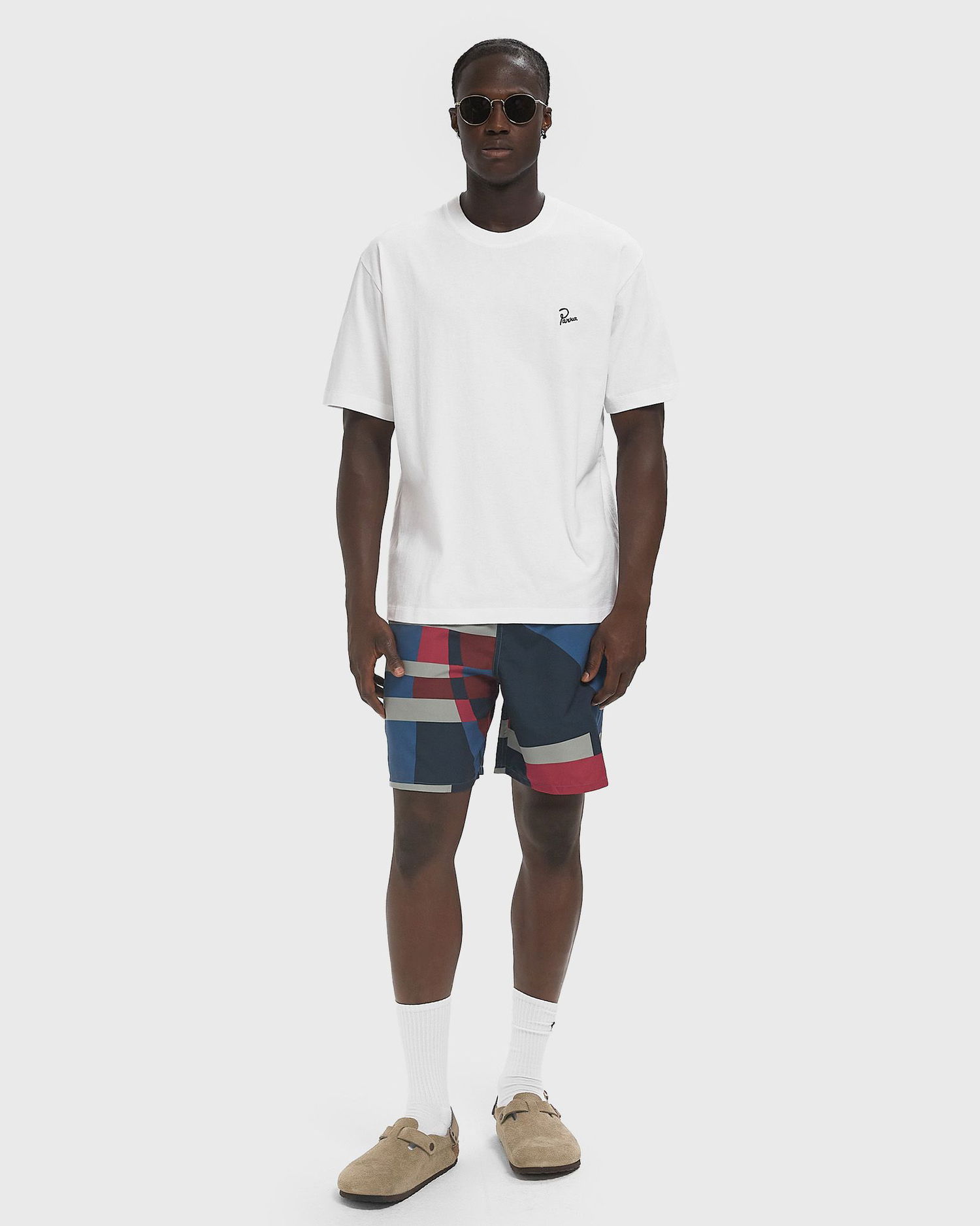 Tričko By Parra Men's Signature T-Shirt Biela | 54115, 1