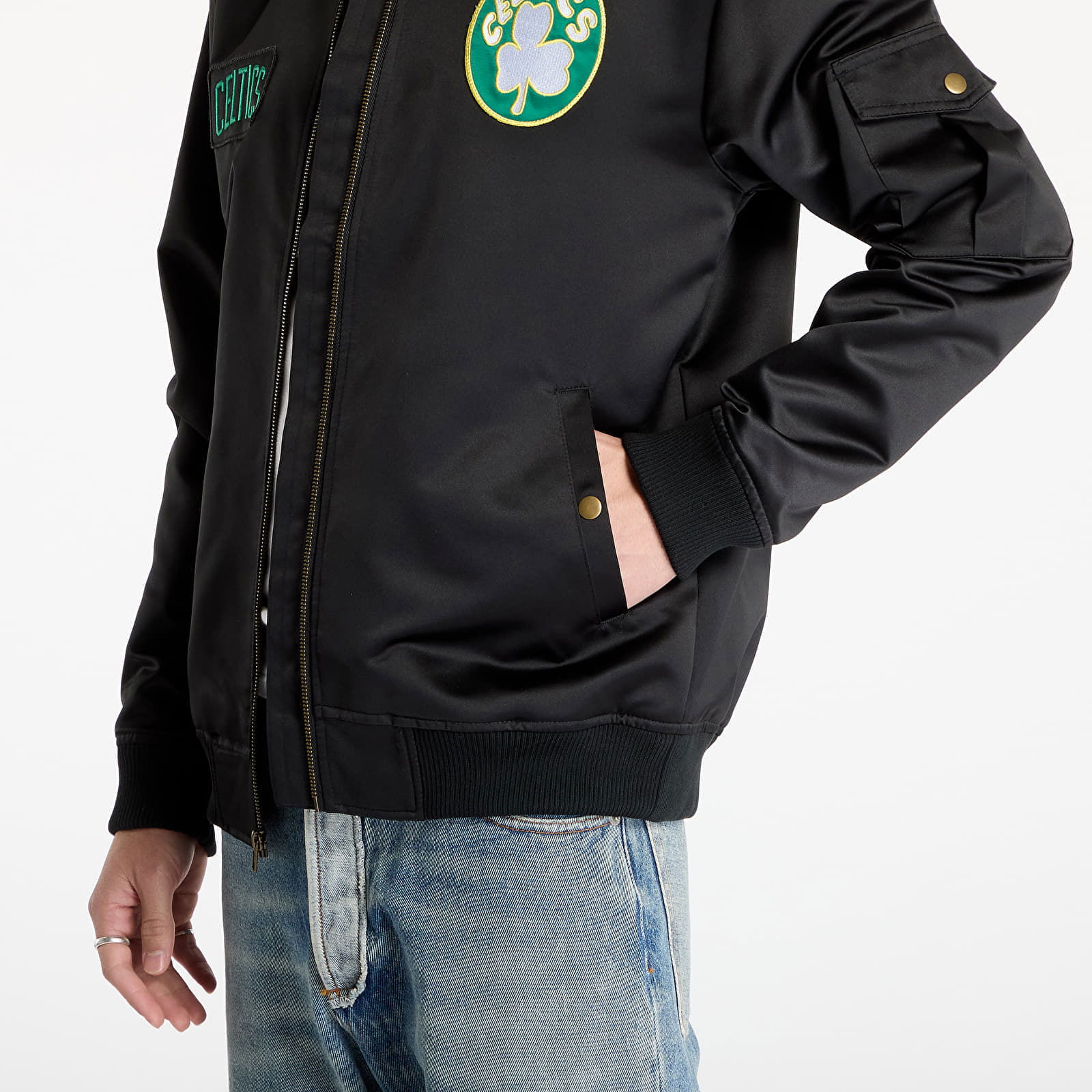 Team Leader Satin Bomber Jacket