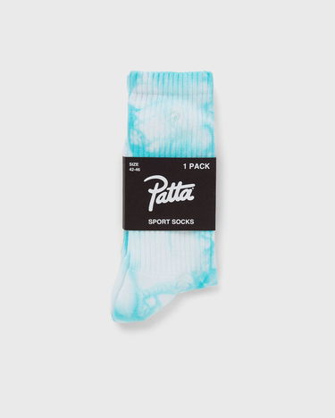 Ponožky Patta Tie Dye Script Logo Sport Socks Modrá | POC-SS24-2020-396-0249-084, 0