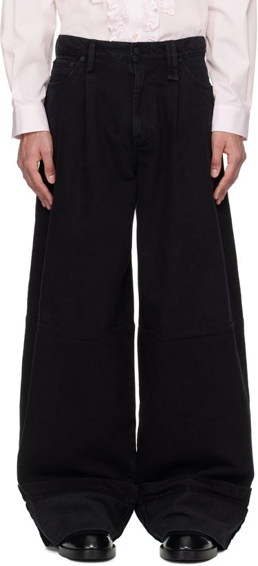 Džínsy Simone Rocha Simone Rocha Embellished Puddle Jeans Čierna | 4131B 1239, 0