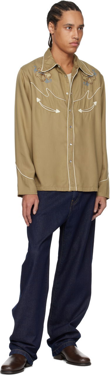 Košeľa Nudie Jeans Nudie Jeans Gonzo Cowboy Flower Shirt Hnedá | 140885, 3