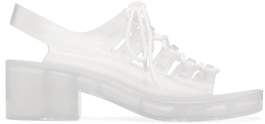Tenisky a topánky Bottega Veneta Pudding Jelly Heeled Sandals "Off White" Biela | 708943 V2AS0, 0