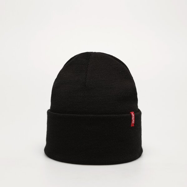 Slouchy Red Tab Beanie