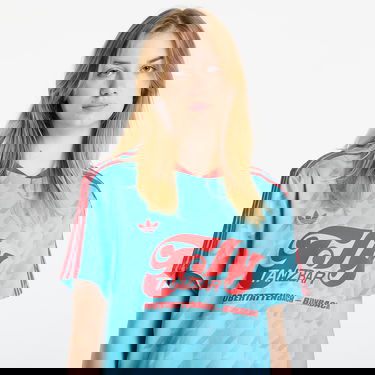 Dres adidas Performance Allover Print Graphic Football Jersey Tyrkysová | JW2771, 1