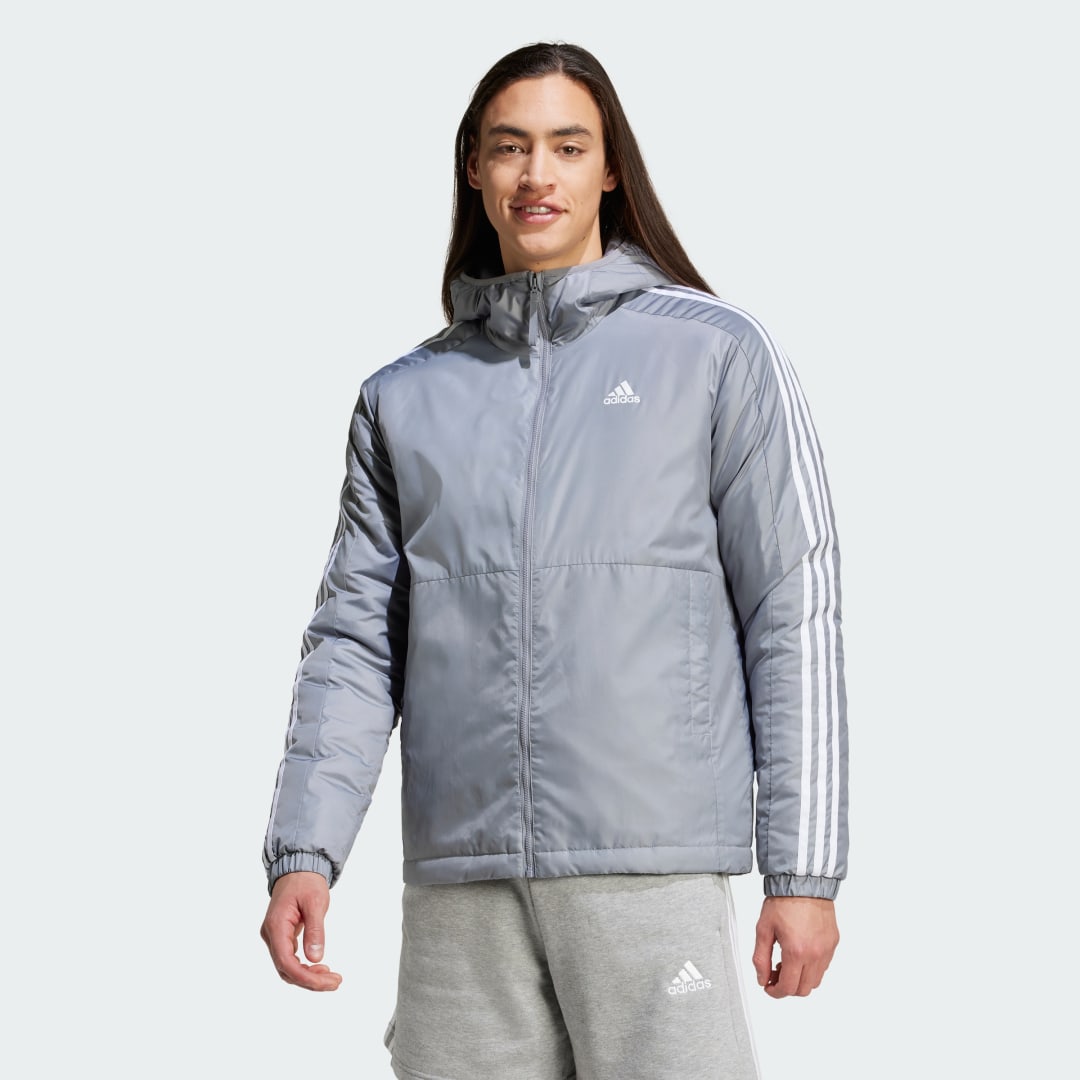 Essentials 3-Stripes Insulated Hooded