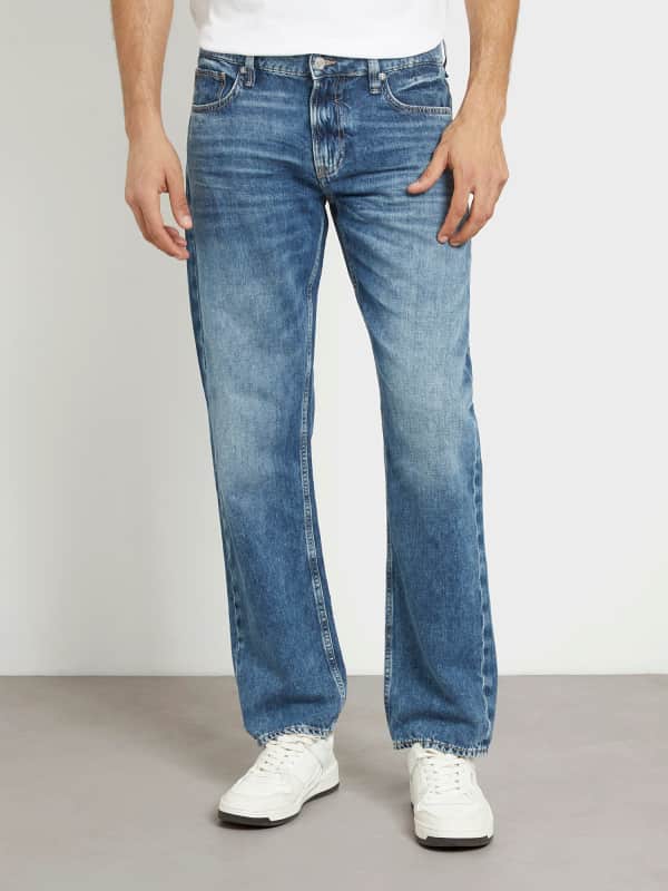 Džínsy GUESS Low Rise Slim Denim Pant Modrá | M4GAN2D5AY1, 0