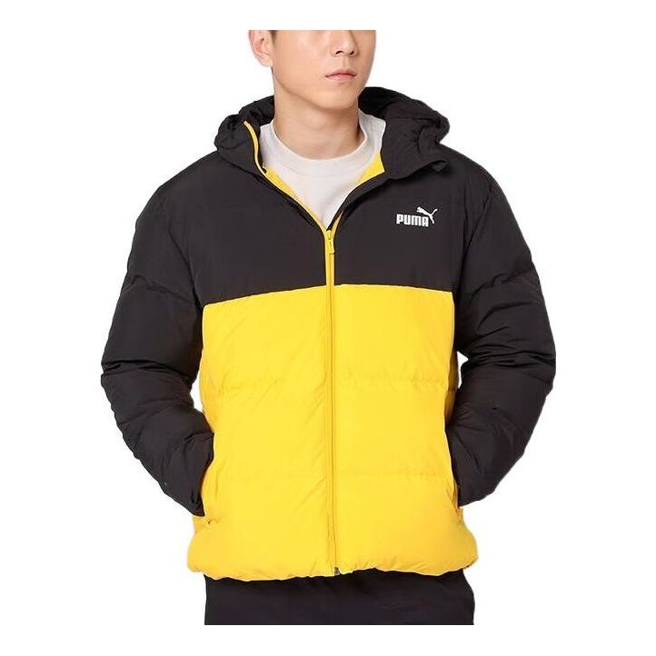 Prešívaná bunda Puma Logo Puffer Down Jacket Žltá | 534502-01, 0
