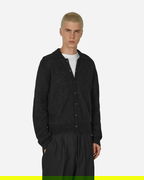 Fuzzy Alpaca Evening Polo Cardigan