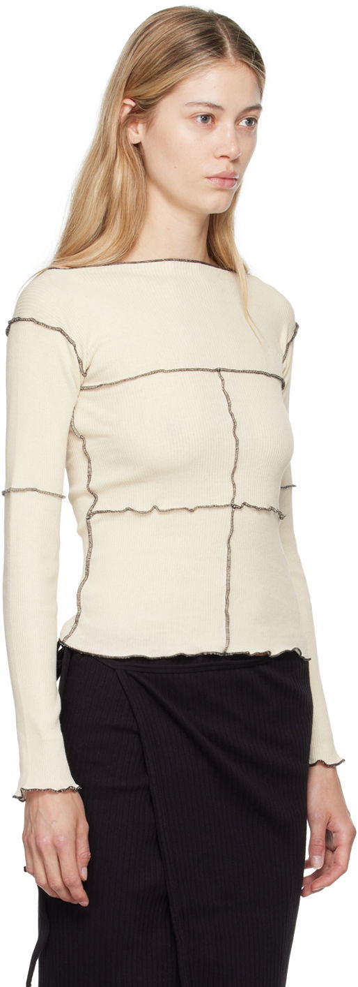 Tričko Baserange Baserange Cinder Long Sleeve T-Shirt Béžová | TOCL-RC-AU24, 1
