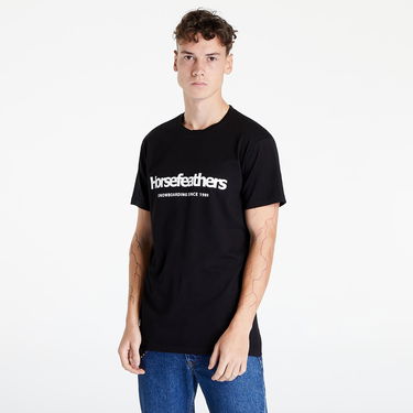Tričko Horsefeathers Quarter T-Shirt Čierna | SM856T, 1