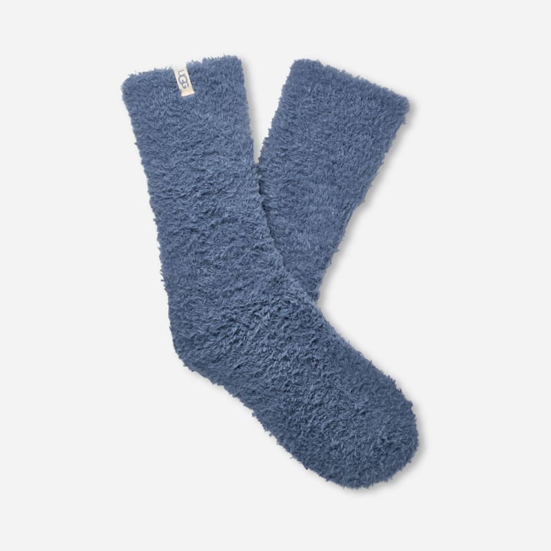 Ponožky UGG Teddi Crew Socks Modrá | 1133030-DAR