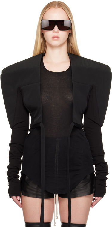 Bunda Rick Owens Rick Owens Hollywood Tight Blazer Čierna | RO01E7275 PCVSJA, 0