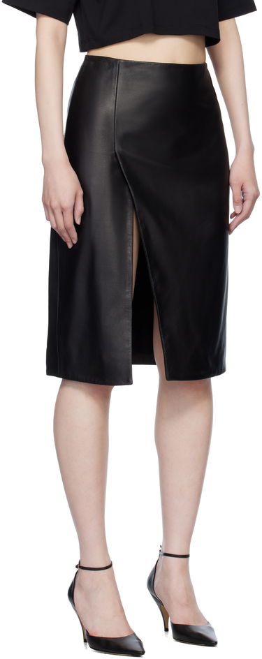 Sukňa Loulou de Saison Loulou de Saison Ekare Leather Midi Skirt Čierna | EKARE, 1