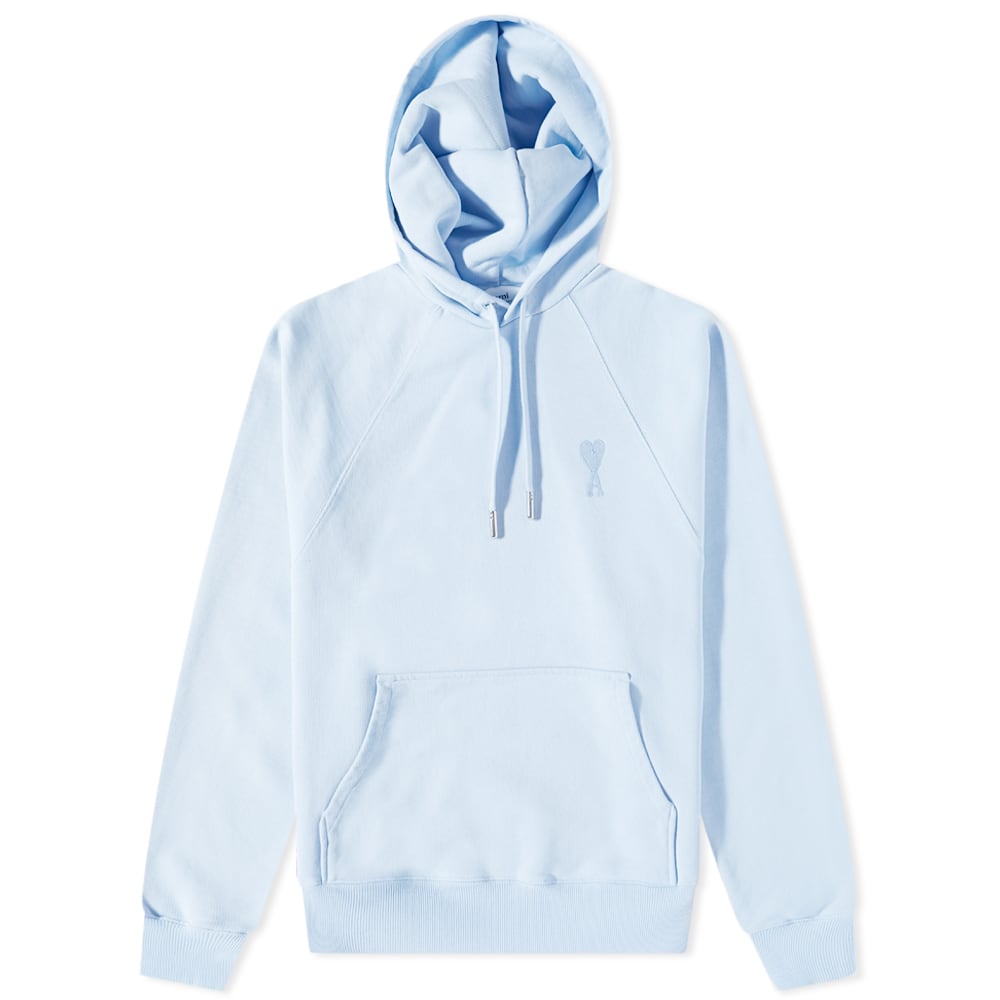 Mikina AMI Tonal Small A Heart Popover Hoody Modrá | USW204-747-464, 0