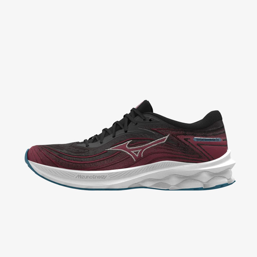 Tenisky a topánky Mizuno Wave Skyrise 5 Black/ White Sand/ Rumba Red Vínová | J1GC240953