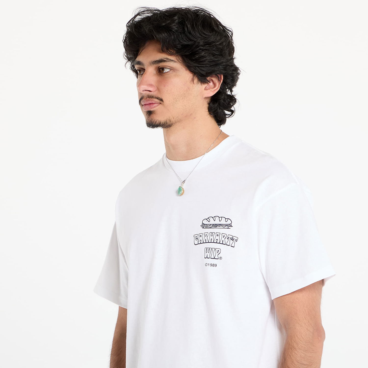 Tričko Carhartt WIP Short Sleeve Sandwich T-Shirt Biela | I035230.02XX, 1