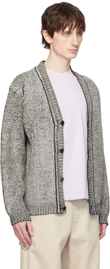 Sveter Stone Island Stone Island Cotton Chenille Cardigan Šedá | K1S15 5100047 S00Z1, 1