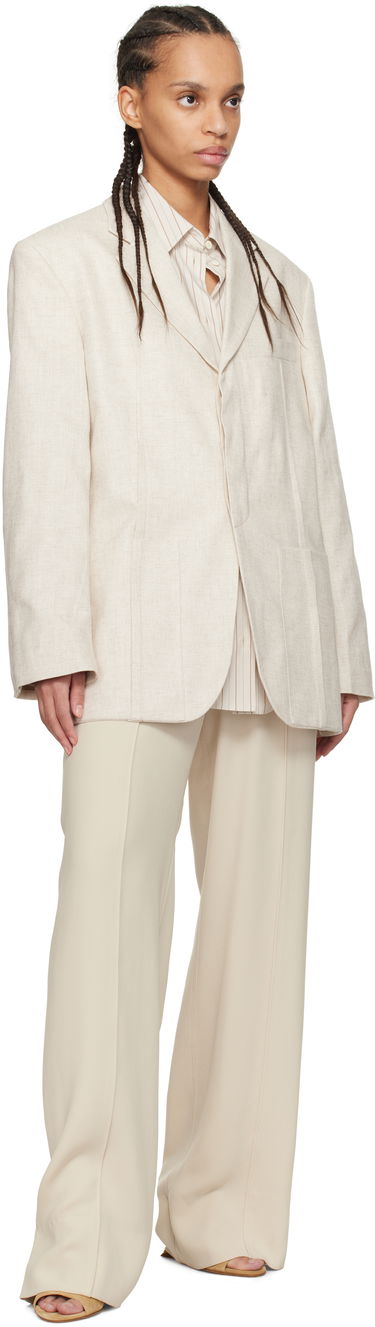 Kabáty Jacquemus Le Chouchou 'La Veste D'Homme' Béžová | 22E213JA101-1358, 3
