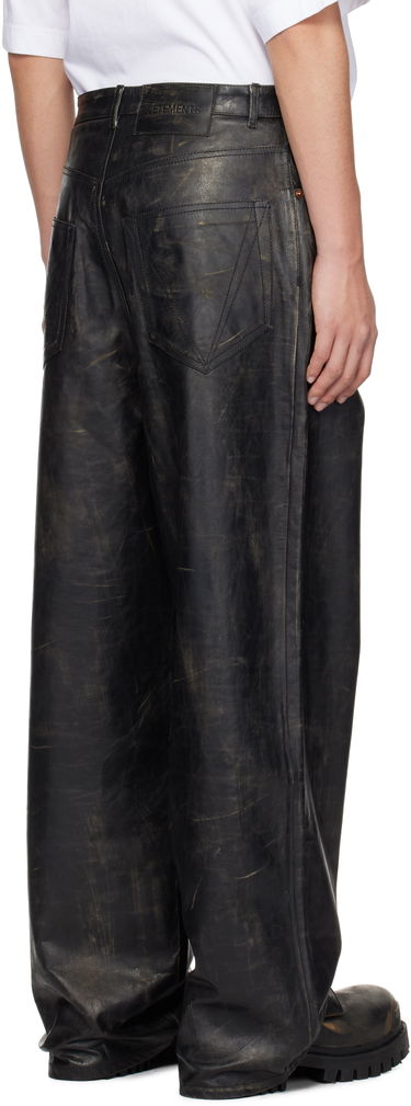 Džínsy VETEMENTS Vetements Distressed Leather Pants Čierna | UA66PA200X, 2