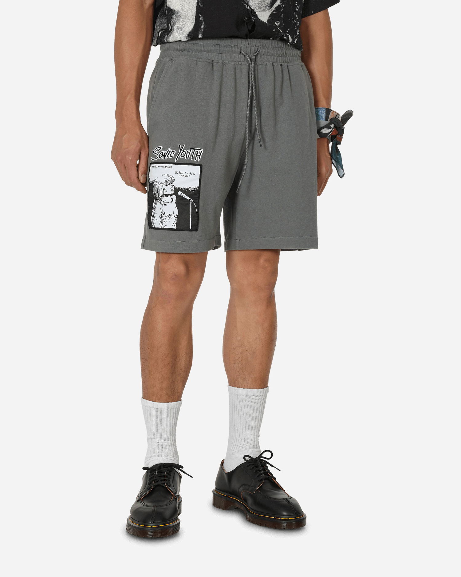 Šortky Pleasures Sonic x Singer Shorts Šedá | P23SY011 CHARCOAL, 0