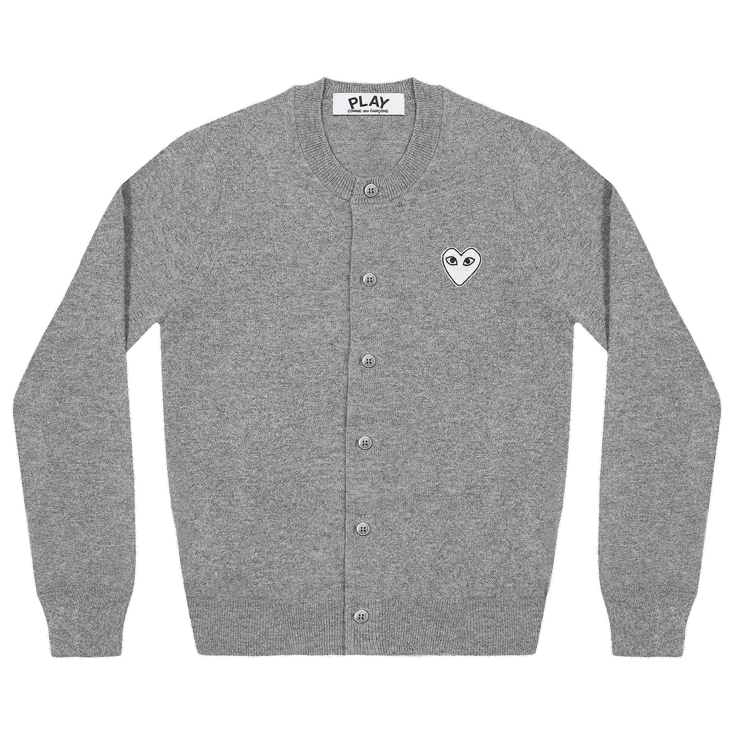 Sveter Comme des Garçons PLAY Heart Cardigan Šedá | AZ N065 051 1, 0